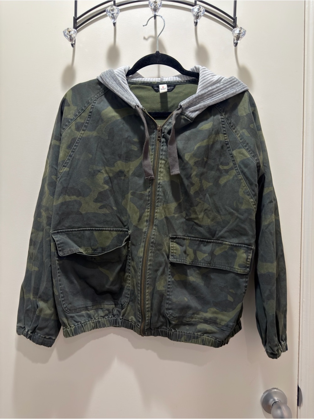 Unionbay Camo Hooded Utility Jacket - Green